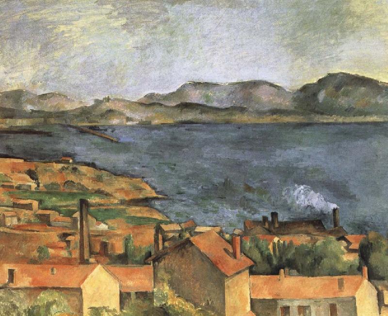 Paul Cezanne Marseilles Bay Norge oil painting art